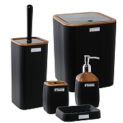 Дозатор для жидкого мыла Fixsen Black Wood FX-401-1 Черный-1