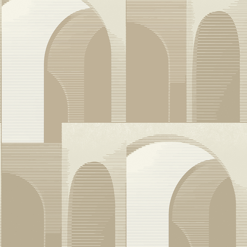 Обои Grandeco Ciara A 63302 Винил на флизелине (0,53*10,05) Бежевый, Абстракция/Архитектура/Геометрия