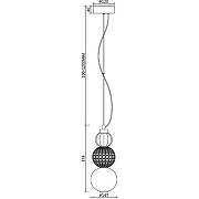 Подвесной светильник Maytoni Pendant Collar P069PL-L16G3K Прозрачный Белый Золото-5