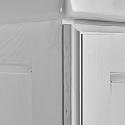 Комплект мебели для ванной ASB-Woodline Венеция 70 1195501 подвесной Белый с патиной Серебро-9