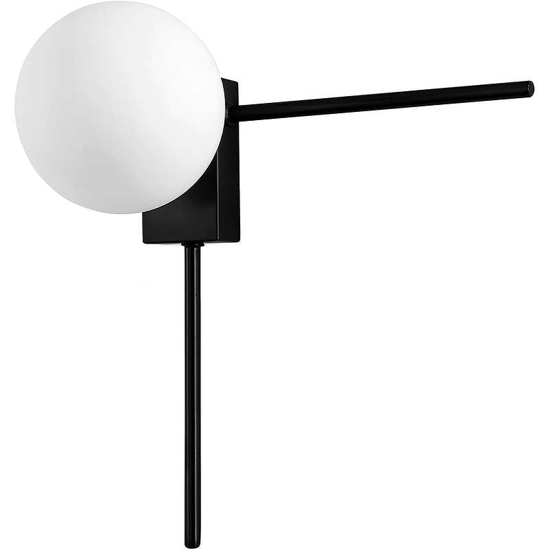 цена Настенный светильник Crystal Lux Loro AP1 V1 Black Белый Черный