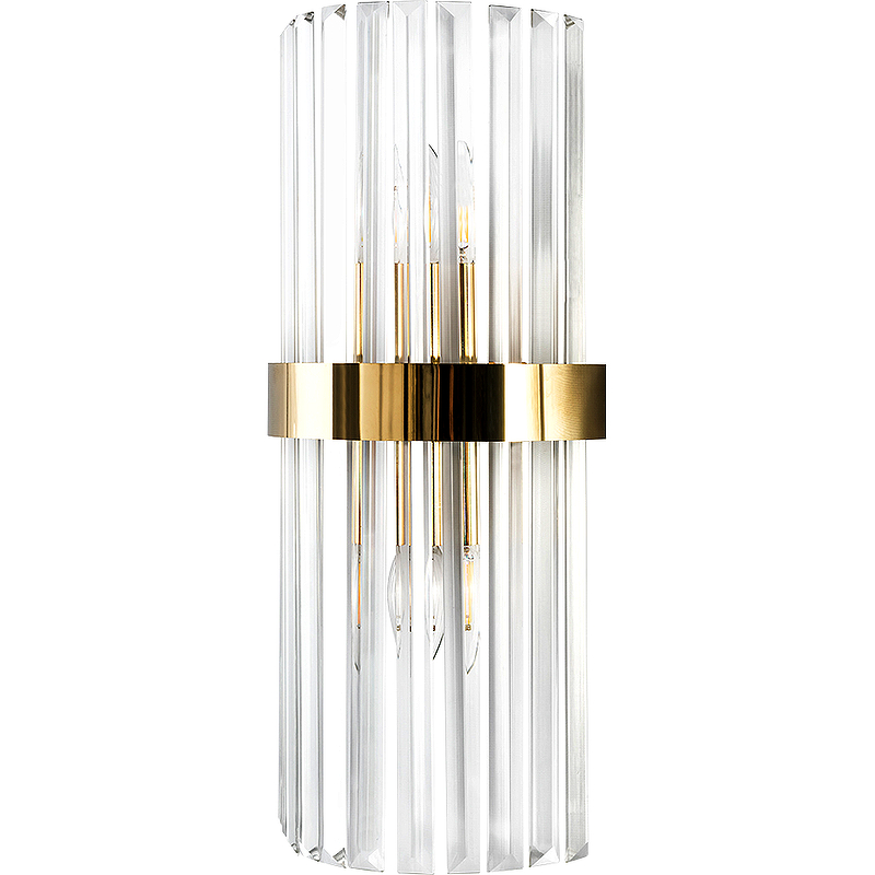 Настенный светильник Crystal Lux Sorpresa AP2 Brass Transparente Прозрачный Бронза настенный светильник crystal lux saragosa ap2 brass transparente прозрачный латунь