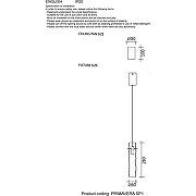 Подвесной светильник Crystal Lux Primavera SP1 Chrome Прозрачный Хром-1