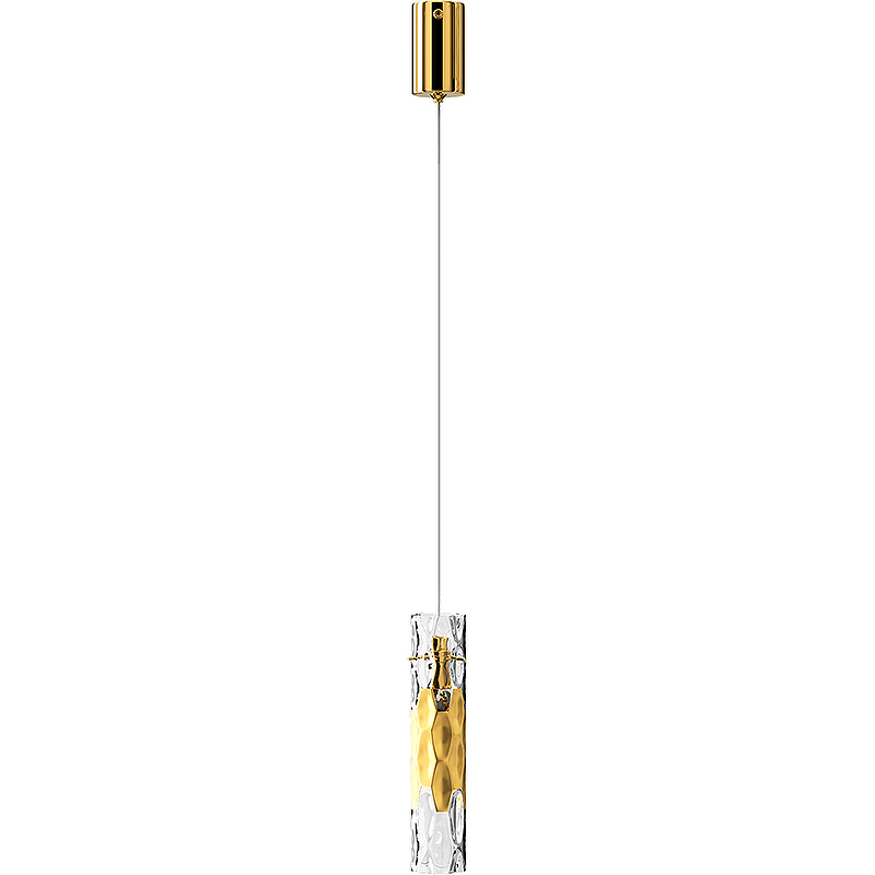 Подвесной светильник Crystal Lux Primavera SP1 Gold Прозрачный Золото 