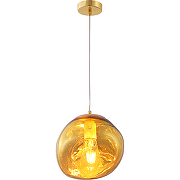 Подвесной светильник Crystal Lux Malaga SP1 D200 Gold Янтарный Золото-1