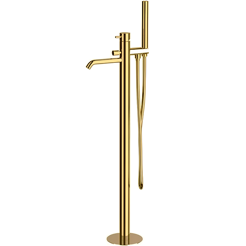 Смеситель для ванны Remer X-Style X08BG Золото брашированное душевой шланг remer 150 см золото брашированное 332cn2g150bg