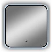 Зеркало Bond Loft 80x80 M35ZE-8080 с подсветкой Черное глянцевое с бесконтактным выключателем-10