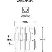 Настенный светильник Artelamp Alya A1053AP-2PB Прозрачный Полированная медь-4