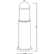 Ландшафтный светильник Artelamp Coppia A5217PA-1BK Прозрачный Черный-2