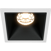 Встраиваемый светильник Maytoni Downlight Alfa LED DL043-01-10W4K-SQ-WB Белый Черный