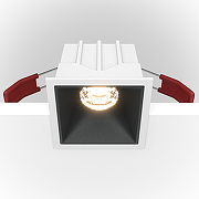 Встраиваемый светильник Maytoni Downlight Alfa LED DL043-01-10W4K-SQ-WB Белый Черный-1