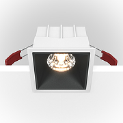 Встраиваемый светильник Maytoni Downlight Alfa LED DL043-01-15W4K-SQ-WB Белый Черный-1