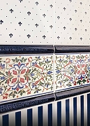 Керамическая плитка Petracers Grand Elegance Riga Grande Blu Su Panna GE RG11-08 настенная 20x20 см-1