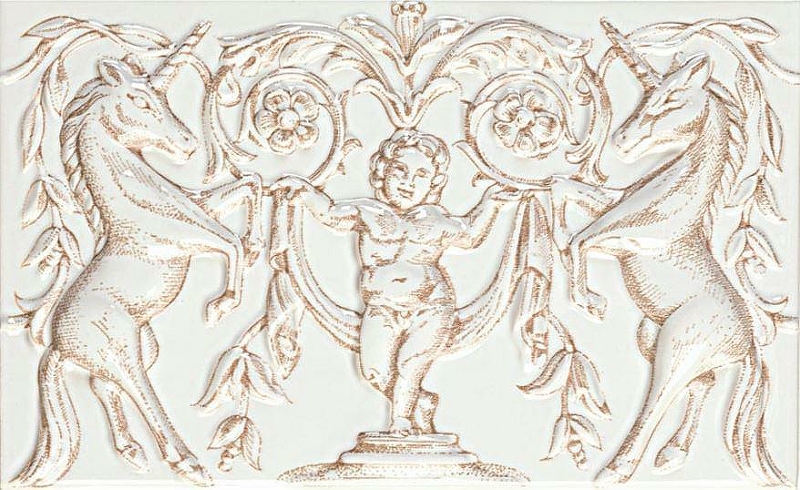 Керамический декор Petracers Grand Elegance Unicorni Panna A B UNIC A 08 12,5x20 см