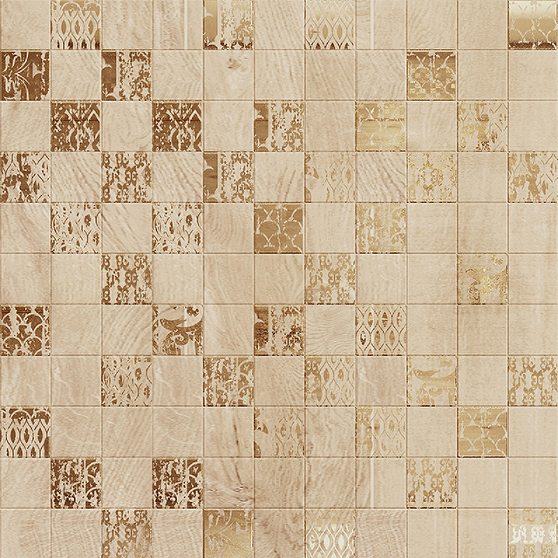 Керамическая мозаика AltaCera Imprint Gold Vesta Mosaic DW7MGV11 30,5х30,5 см мозаика керамическая azori ascoli mosaic 30x30 см цвет бежевый
