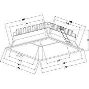 Встраиваемый светильник Maytoni Pendant Okno DL054-24W4K-W Белый-7