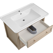 Комплект мебели для ванной ASB-Woodline Толедо 85 Капучино-8