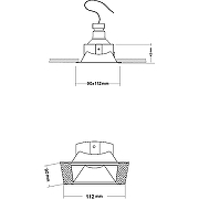 Встраиваемый светильник Maytoni Downlight Dot DL042-01-SQ-W Белый-6