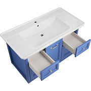 Комплект мебели для ванной ASB-Woodline Толедо 105 Smalt (Синий)-8