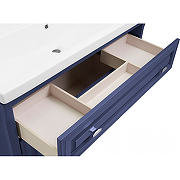 Комплект мебели для ванной ASB-Woodline Кастелло 80 Пейна (Синий)-3