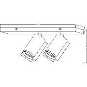 Потолочный светильник Maytoni Ceiling & Wall Focus S C051CL-U-02BMG Золото Черный-4