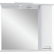 Зеркало со шкафом Sanstar Уника 80 372.1-2.4.1. Белый