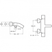 Смеситель для ванны Jacob Delafon Talan E10105RU-CP Хром-2