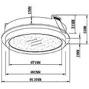 Встраиваемый светильник Maytoni Downlight Hoop DL086-GX53-RD-WS Серебро Белый-5