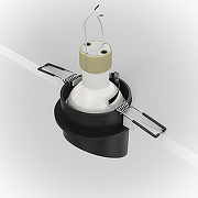 Встраиваемый светильник Maytoni Downlight Lipari DL044-01-GU10-B Черный с золотом-1