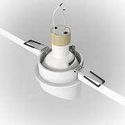 Встраиваемый светильник Maytoni Downlight Lipari DL044-01-GU10-W Белый с золотом-1