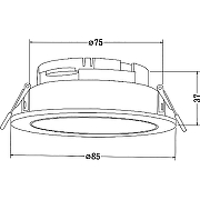 Встраиваемый светильник Maytoni Downlight Share DL051-U-1B Черный-4