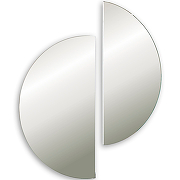 Зеркало Silver Mirrors Пиано 50 LED-00002470 с подсветкой полукруглое-1