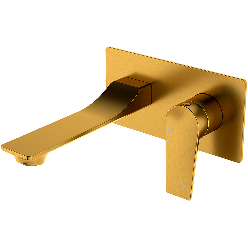Смеситель для раковины WasserKRAFT Aisch 5530 Золото матовое смеситель для ванны wasserkraft aisch 5501 золото матовое