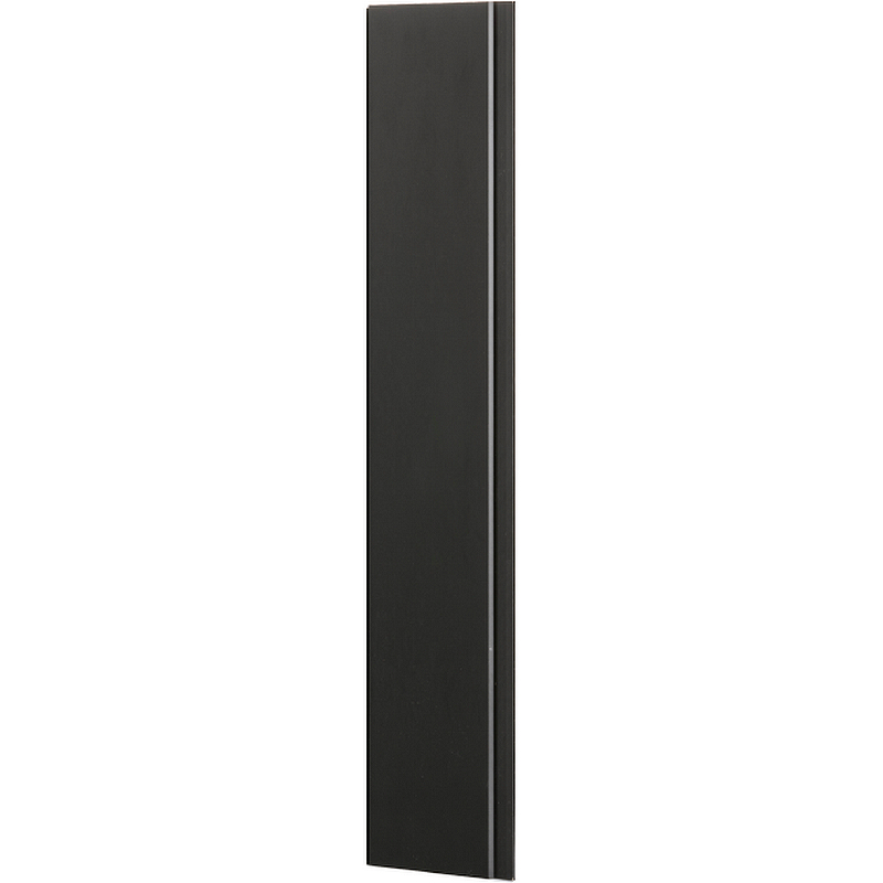 Панель стеновая скандинавская Ликорн черная 2800x140x12 мм стеновая панель alumoart sahara noir cord 48 1 4 60x0 4x120 см алюминий цвет черный камень