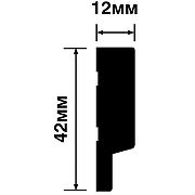 Финишный молдинг HIWOOD LF124A GN68 2700x42x12 мм-7