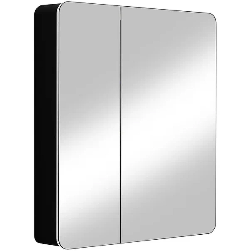 Зеркальный шкаф Континент Eltoro black LED 76 МВК114 с подсветкой Черный