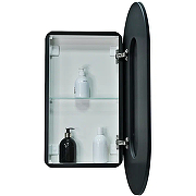 Зеркальный шкаф Континент Elmage black LED 45 МВК049 с подсветкой Черный-2