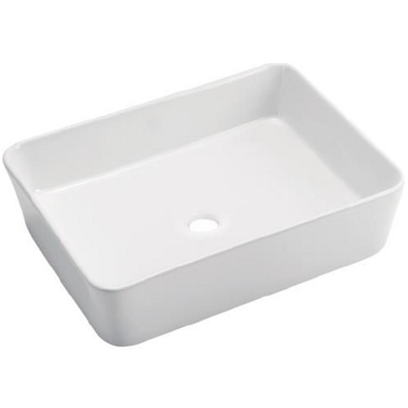 Раковина-чаша Gappo 50 GT401 Белая раковина в ванную комнату накладная на столешницу белого цвета керамика прямоугольная