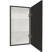 Зеркальный шкаф Континент Mirror Box black Led 35 R МВК054 с подсветкой Черный-3