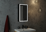 Зеркальный шкаф Континент Mirror Box black Led 35 R МВК054 с подсветкой Черный-4