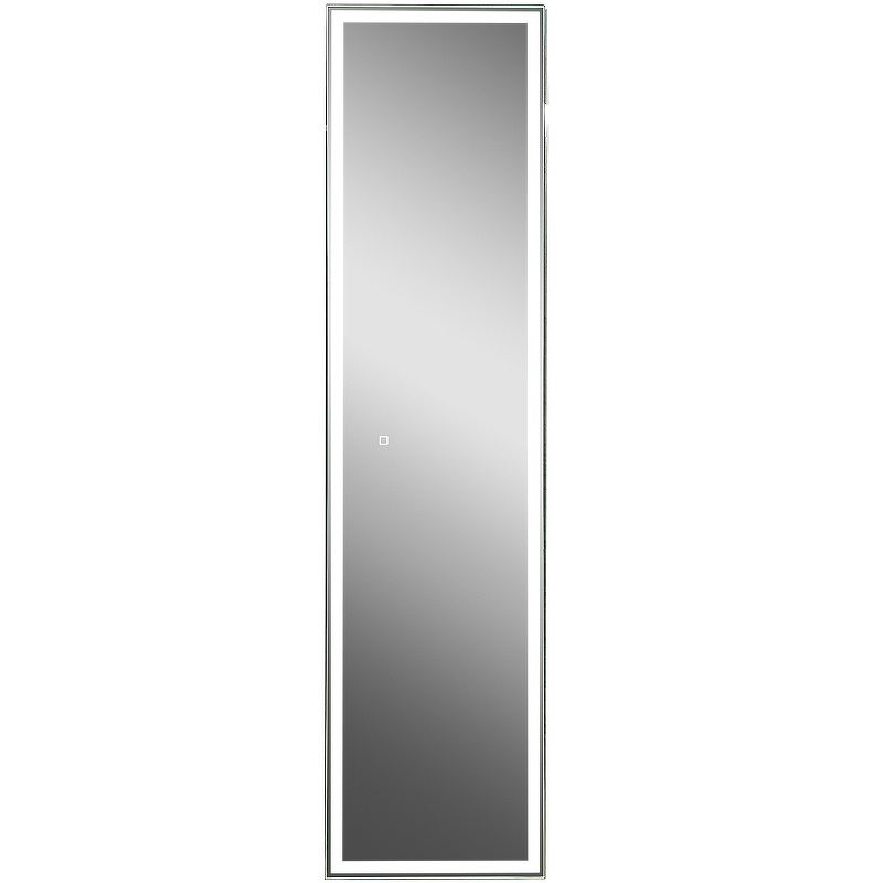 цена Зеркальный шкаф Континент Mirror Box black Led 40 МВК050 с подсветкой Черный
