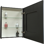 Зеркальный шкаф Континент Mirror Box black Led 60 МВК053 с подсветкой Черный-3