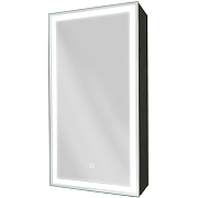 Зеркальный шкаф Континент Mirror Box black Led 35 L МВК063 с подсветкой Черный-2