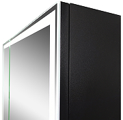 Зеркальный шкаф Континент Mirror Box black Led 80 МВК052 с подсветкой Черный-3