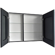 Зеркальный шкаф Континент Mirror Box black Led 100 МВК051 с подсветкой Черный-2