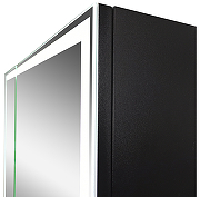 Зеркальный шкаф Континент Mirror Box black Led 100 МВК051 с подсветкой Черный-3