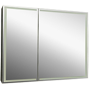 Зеркальный шкаф Континент Mirror Box black Led 100 МВК051 с подсветкой Черный-1