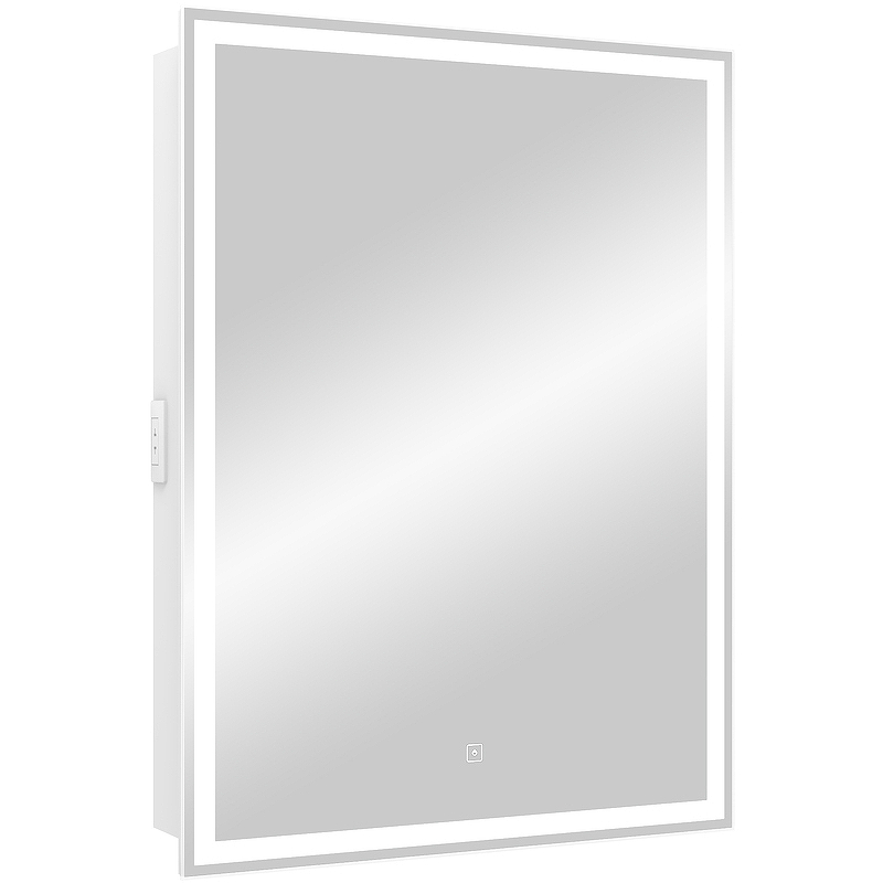 Зеркальный шкаф Континент Allure LED 55 R МВК003 с подсветкой Белый зеркальный шкаф континент allure led 60 r мвк005 с подсветкой белый