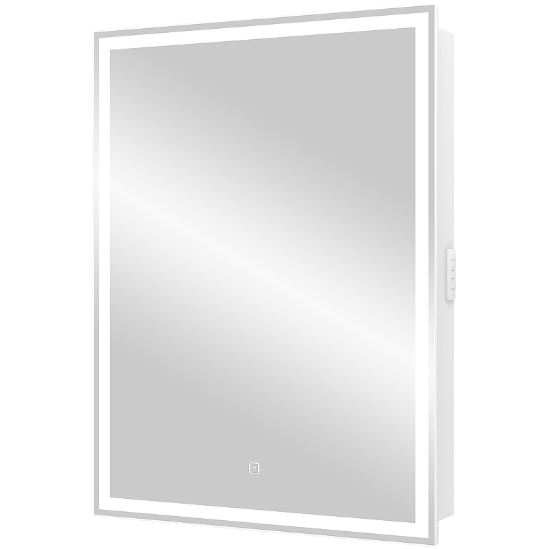 Зеркальный шкаф Континент Allure LED 60 L МВК004 с подсветкой Белый зеркальный шкаф am pm spirit v2 0 60 l m70amcl0601wg с подсветкой белый