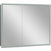 Зеркальный шкаф Континент Allure LED 100 МВК044 с подсветкой Белый-1